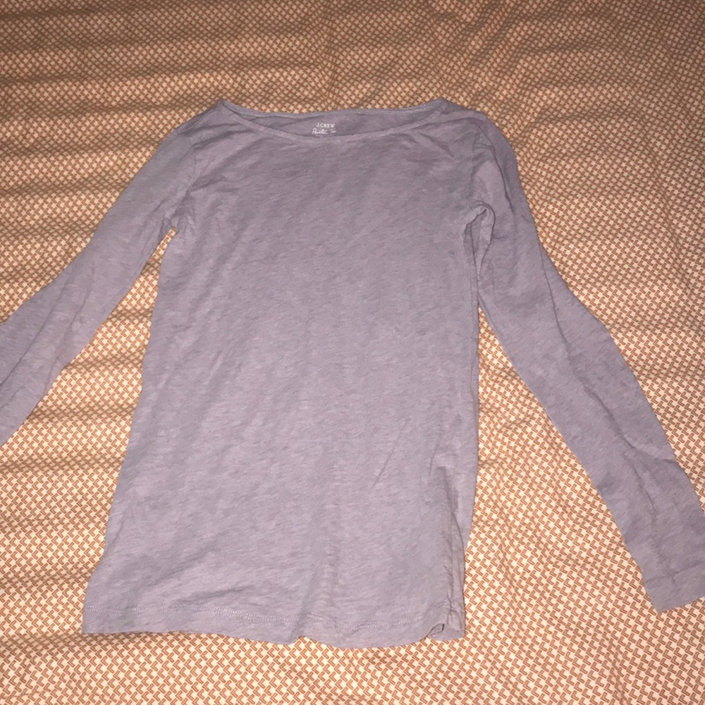 purple jcrew painter shirt
